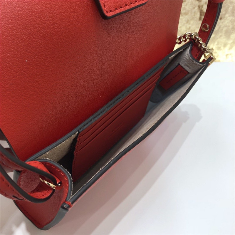 chloe faye mini crossbody bag red - Image 4