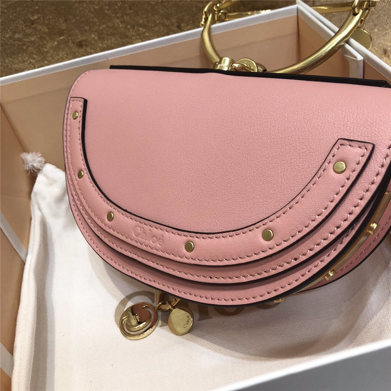 chloe nile minaudiere biscotti beige bag pink - Image 6