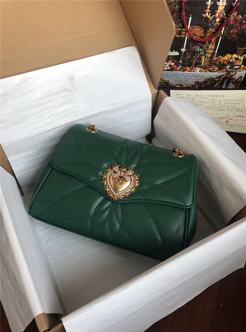 Replica Dolce Gabbana D G FAKE BAG Green