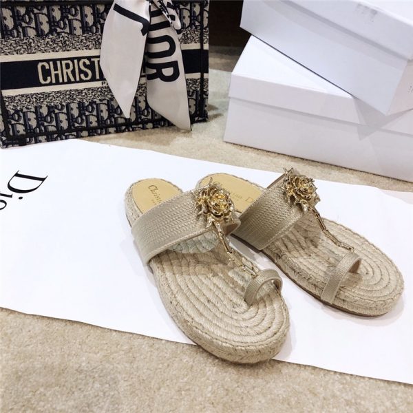 Dior 2020 ss DIOR JARDIN rose slippers