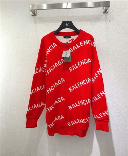 balenciaga logo sweater