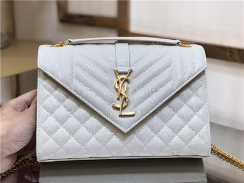 ysl envelope medium white - Image 8