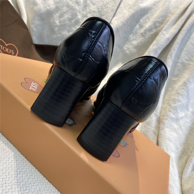 tod’s kate pumps leather loafers - Image 5