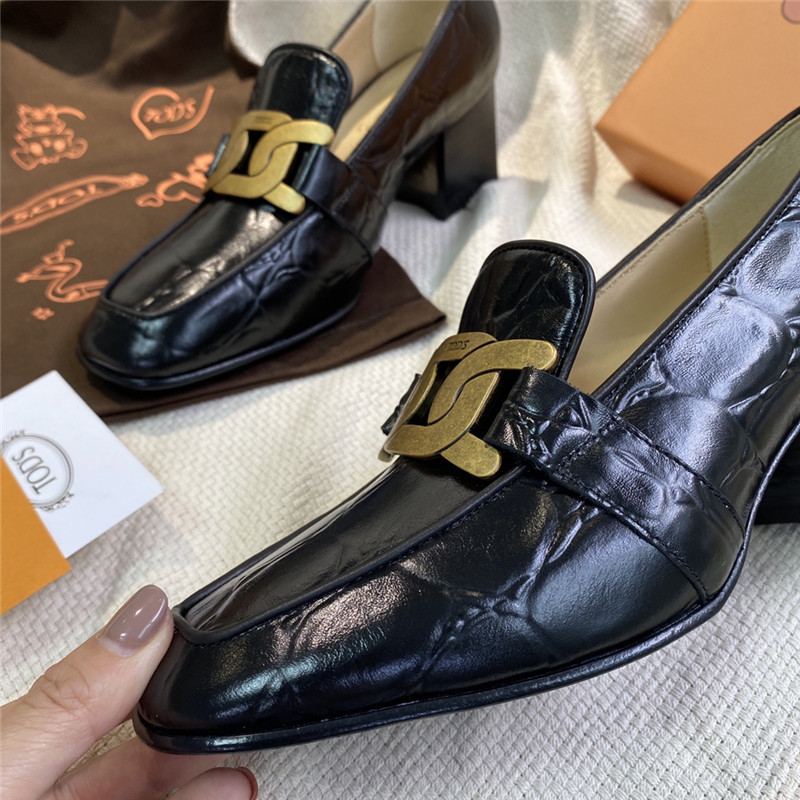 tod’s kate pumps leather loafers - Image 7