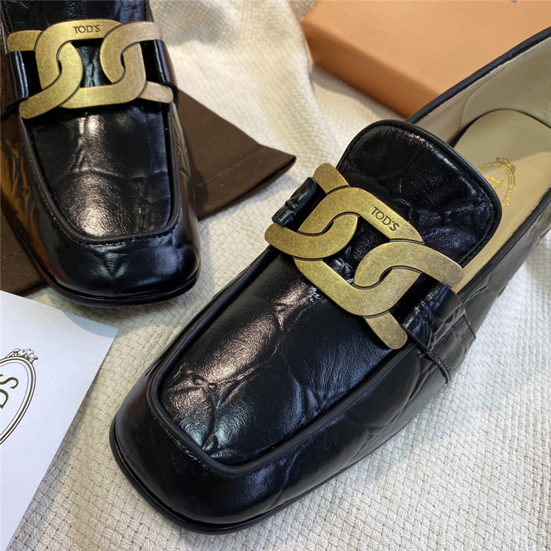 tod’s kate pumps leather loafers - Image 8