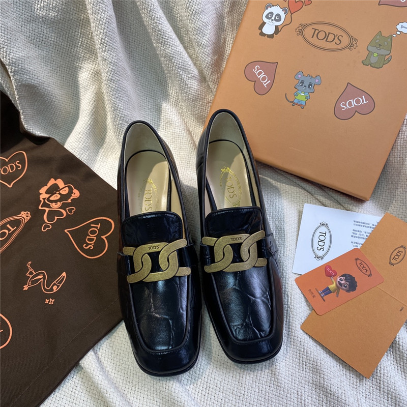 tod’s kate pumps leather loafers - Image 2