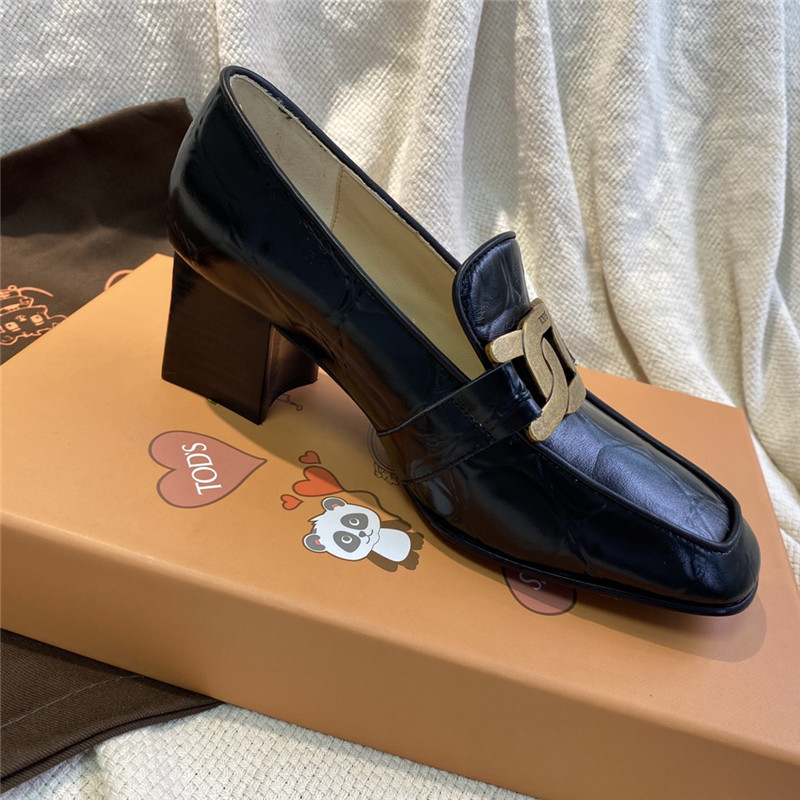 tod’s kate pumps leather loafers - Image 3