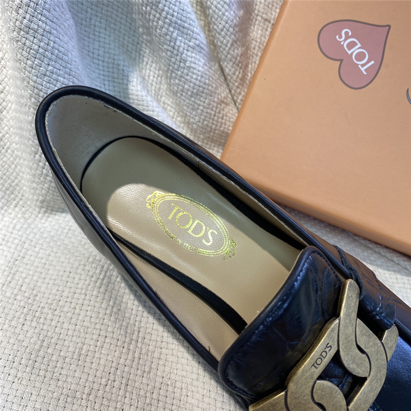 tod’s kate pumps leather loafers - Image 9