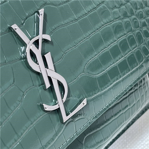 ysl crocodile leather shoulder bag - Image 3