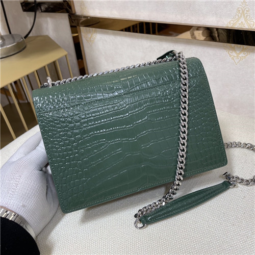 ysl crocodile leather shoulder bag - Image 5