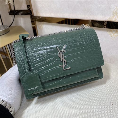 ysl crocodile leather shoulder bag - Image 2
