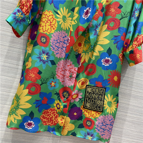 gucci printed silk dress - Image 4