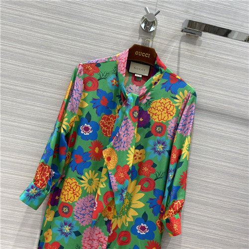 gucci printed silk dress - Image 7