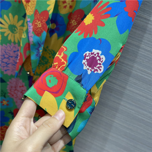 gucci printed silk dress - Image 8