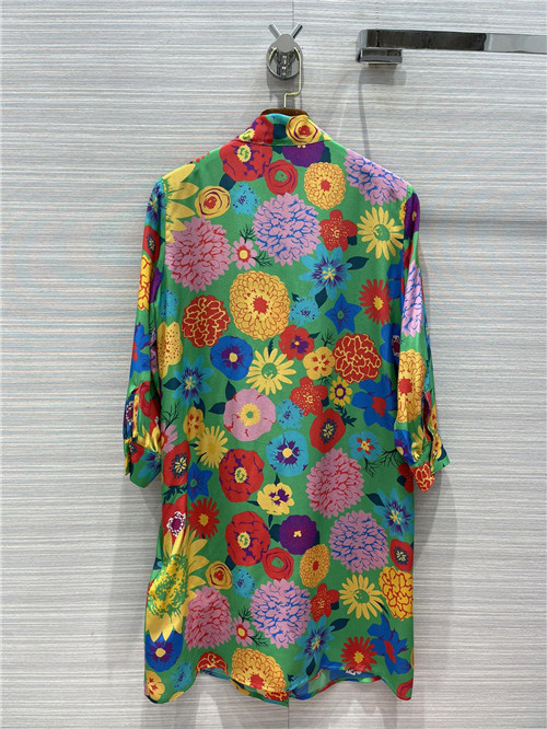 gucci printed silk dress - Image 2