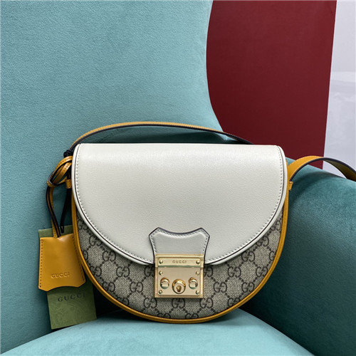 Gucci padlock saddle discount bag