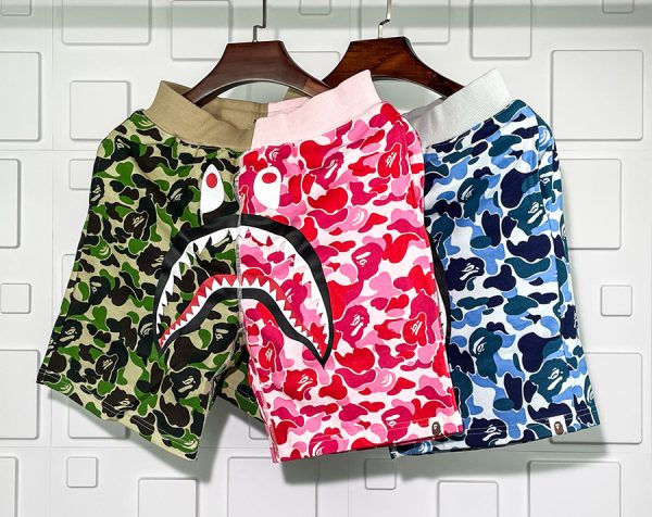 BAPE CAMOUFLAGE SHORTS SPLICING