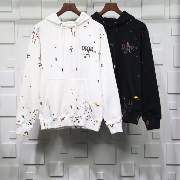 Splash ink black and white sweater