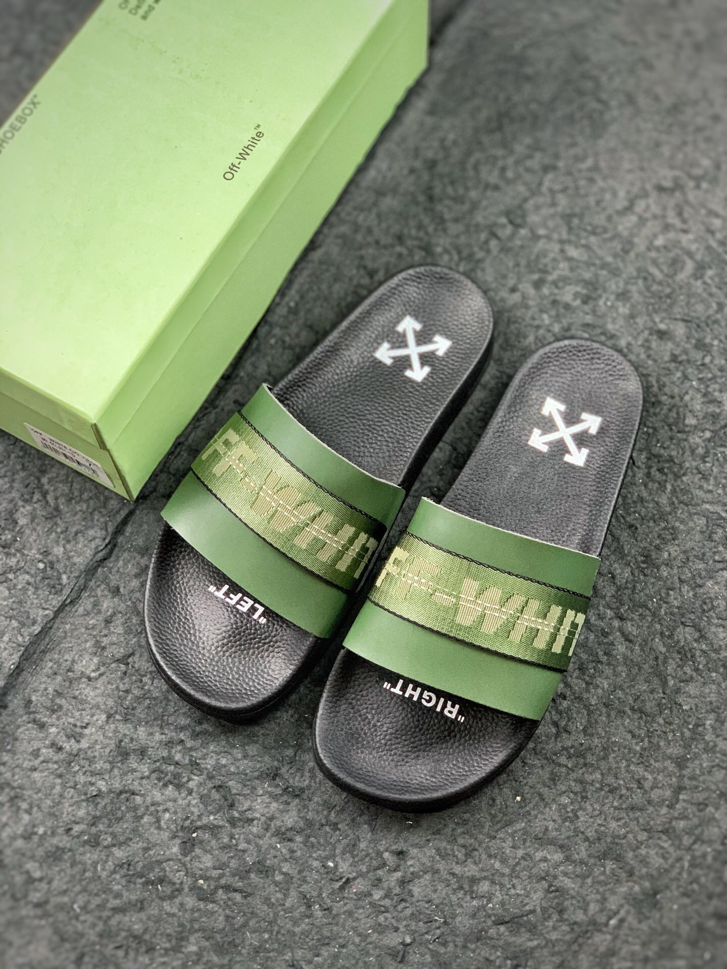 Celine OFF WHITE INDUSTRIAL SLIDERS REPLICA