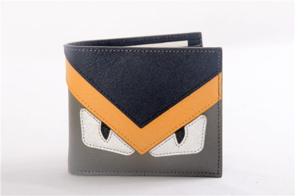 Fendi Monster Bag Bug Grey Wallet
