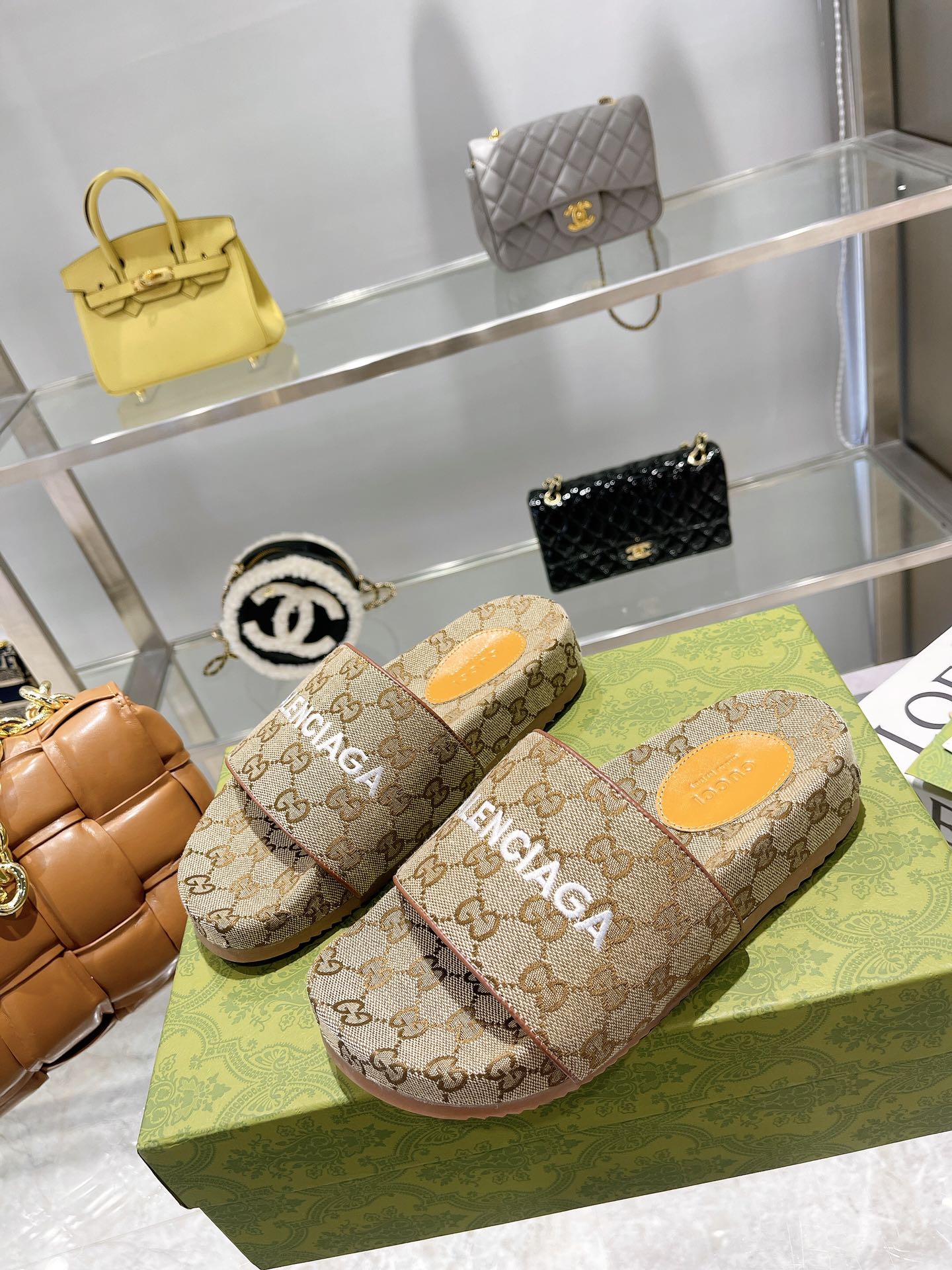 Gucci latest Balenciaga collaboration Spring Summer 2024 slippers A - Image 3