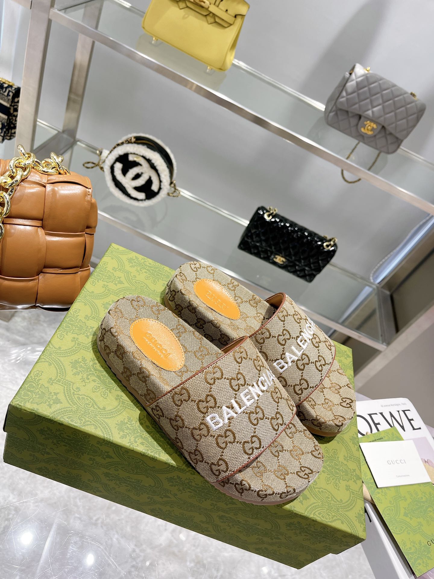 Gucci latest Balenciaga collaboration Spring Summer 2024 slippers A - Image 6