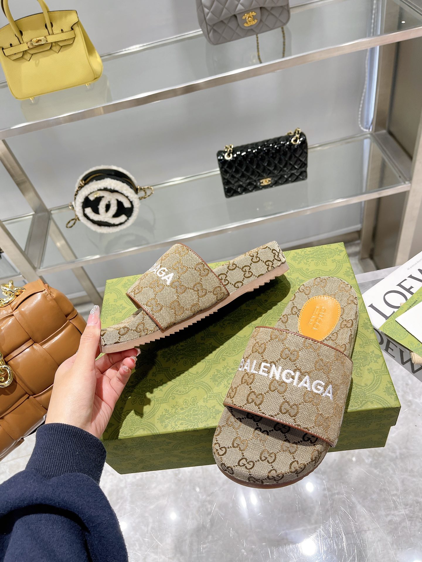 Gucci latest Balenciaga collaboration Spring Summer 2024 slippers A - Image 8
