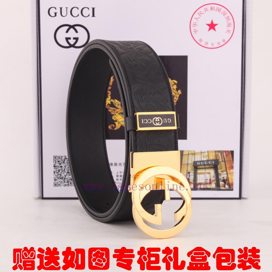 Belt Gucci Gucci double-sidedBelt made of 100% head layer cowhide, rotatable, dual color bel rcehpe38