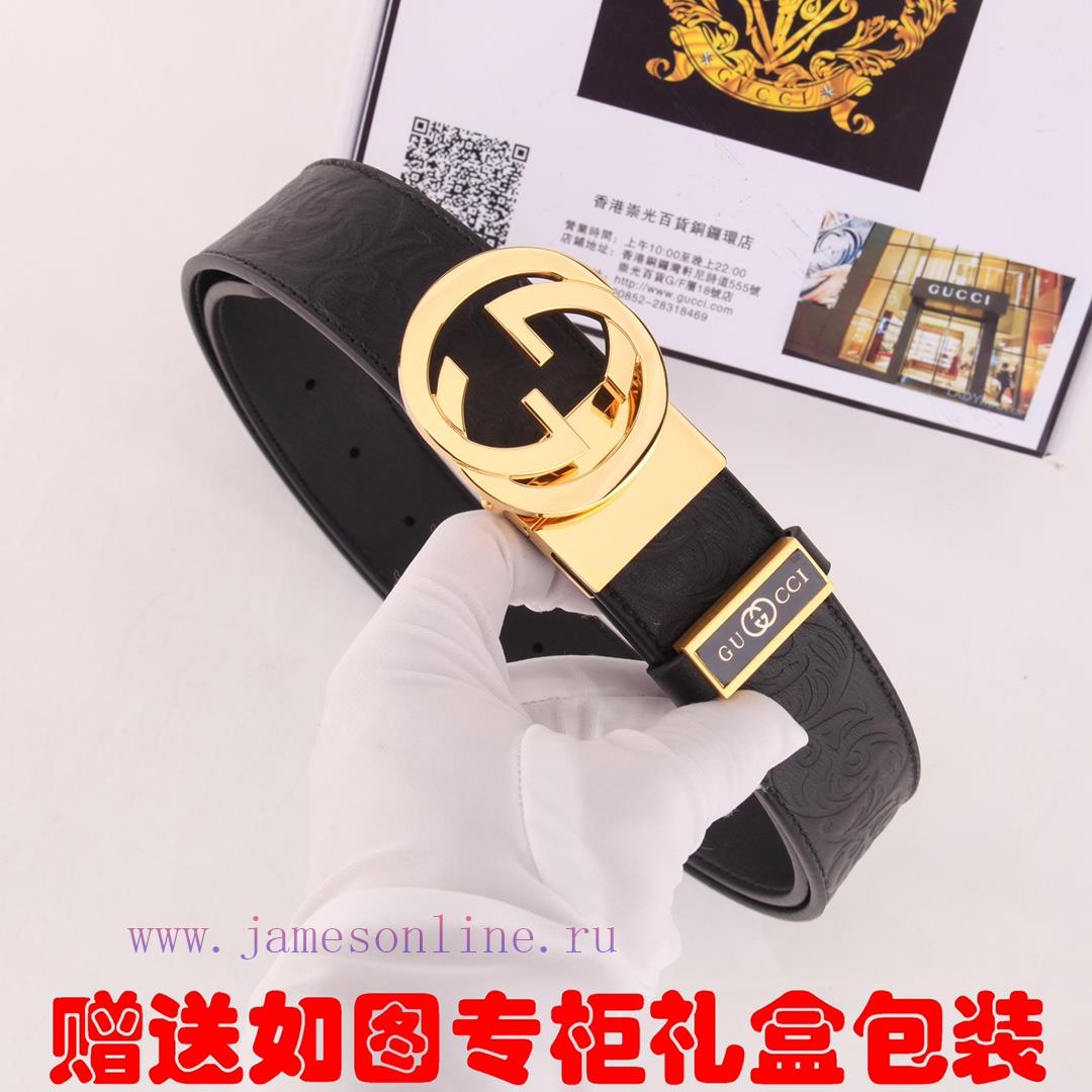 Belt Gucci Gucci double-sidedBelt made of 100% head layer cowhide, rotatable, dual color bel rcehpe38 - Image 6