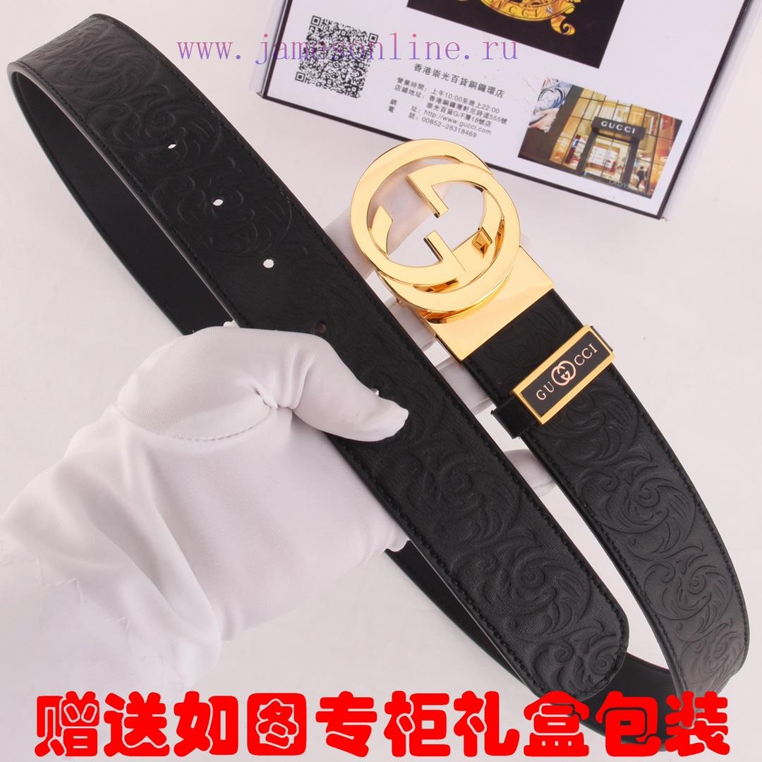 Belt Gucci Gucci double-sidedBelt made of 100% head layer cowhide, rotatable, dual color bel rcehpe38 - Image 7