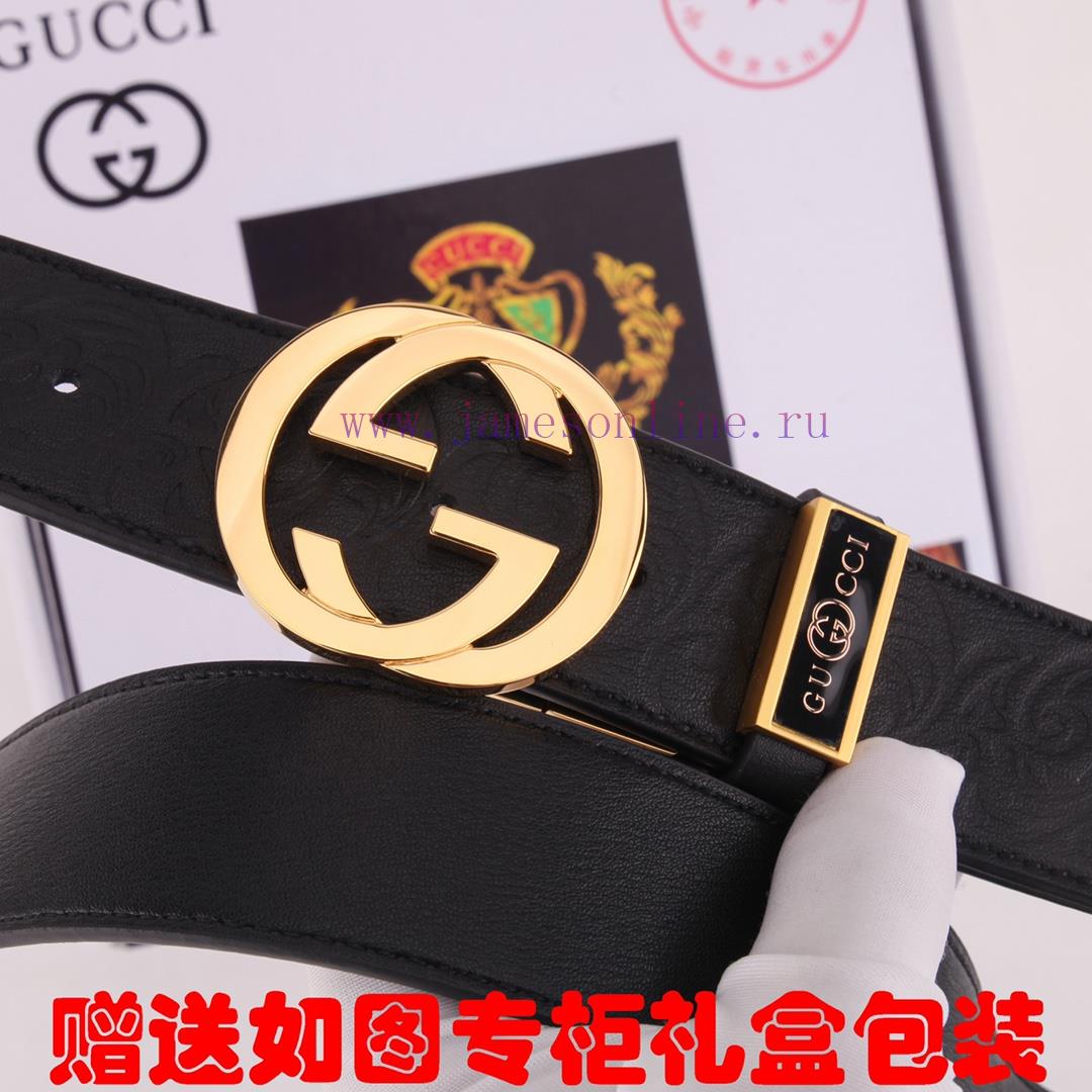 Belt Gucci Gucci double-sidedBelt made of 100% head layer cowhide, rotatable, dual color bel rcehpe38 - Image 8