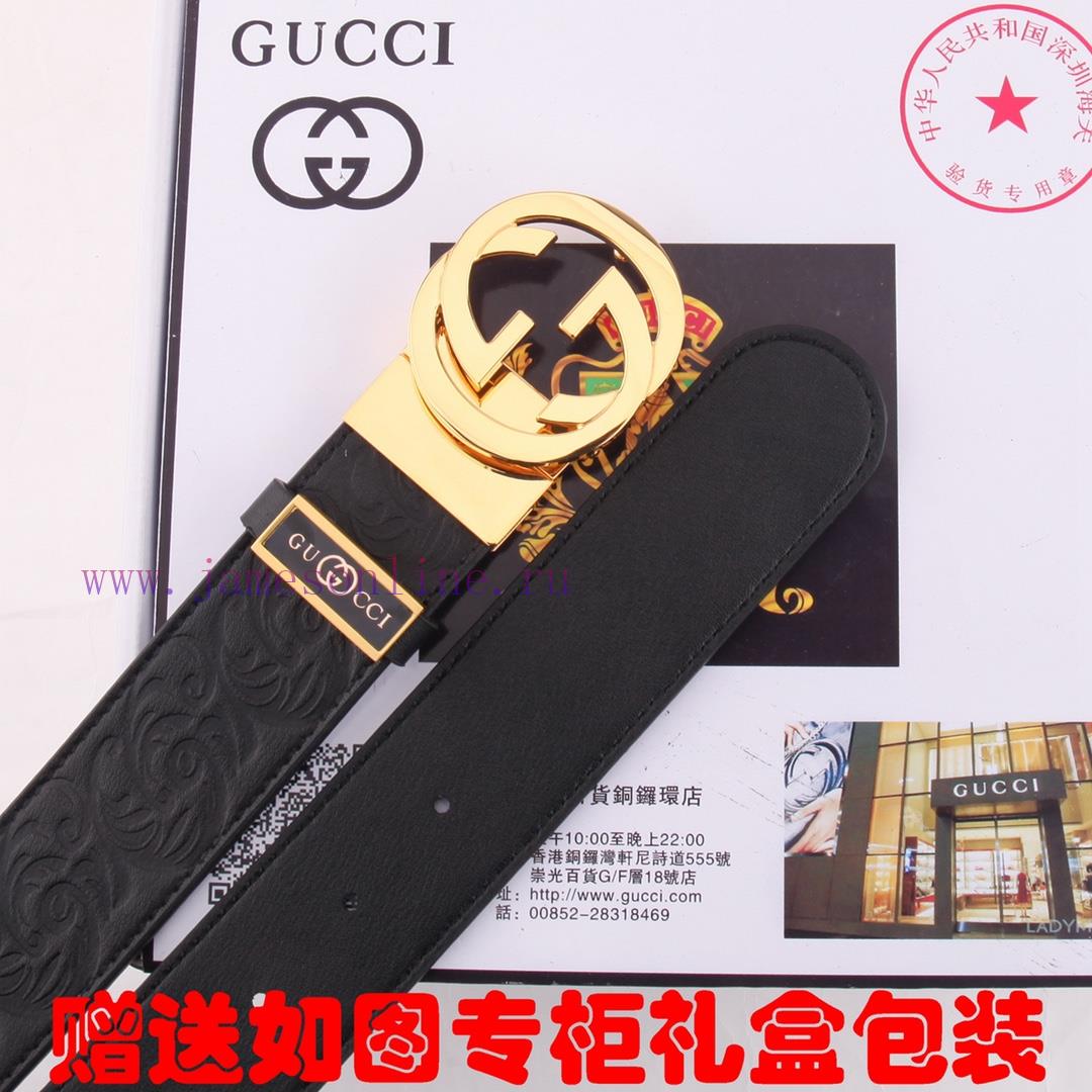 Belt Gucci Gucci double-sidedBelt made of 100% head layer cowhide, rotatable, dual color bel rcehpe38 - Image 9