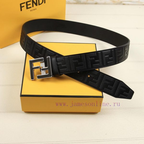 FENDI's 40MM wide logo design with a wide belt, original double-sided FF buckle, imported or oukx9us5