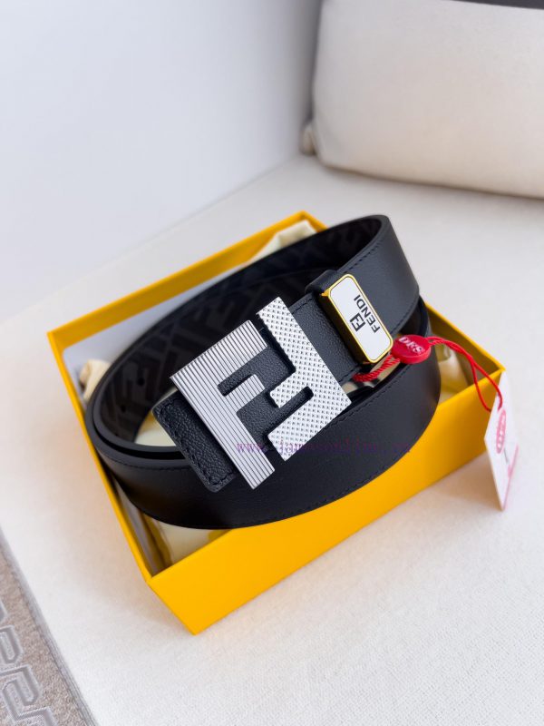 Fendi FENDI ️ Belt and beltBuckle, original classic pure copper boutique letter buckle, phot w8gkyniq