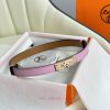 Hermes Women's BeltFull set of 1.8mm women's Kelly original imported leather K gold/platinum fvoa56p6