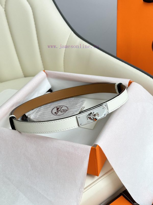 Hermes Women's BeltFull set of 1.8mm women's Kelly original imported leather K gold/platinum xgylctc7