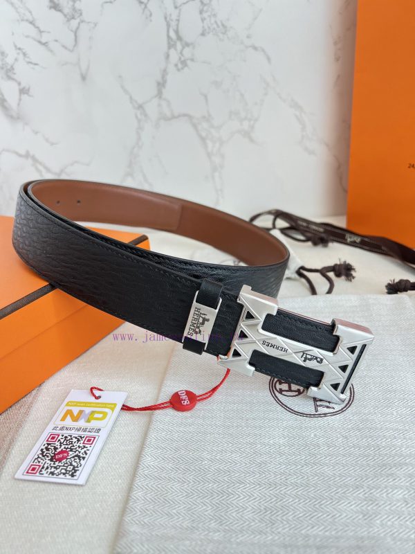 Hermes Hermes waist beltHanging buckle, classic pure steel material buckle head, double-side 4btgn4qc