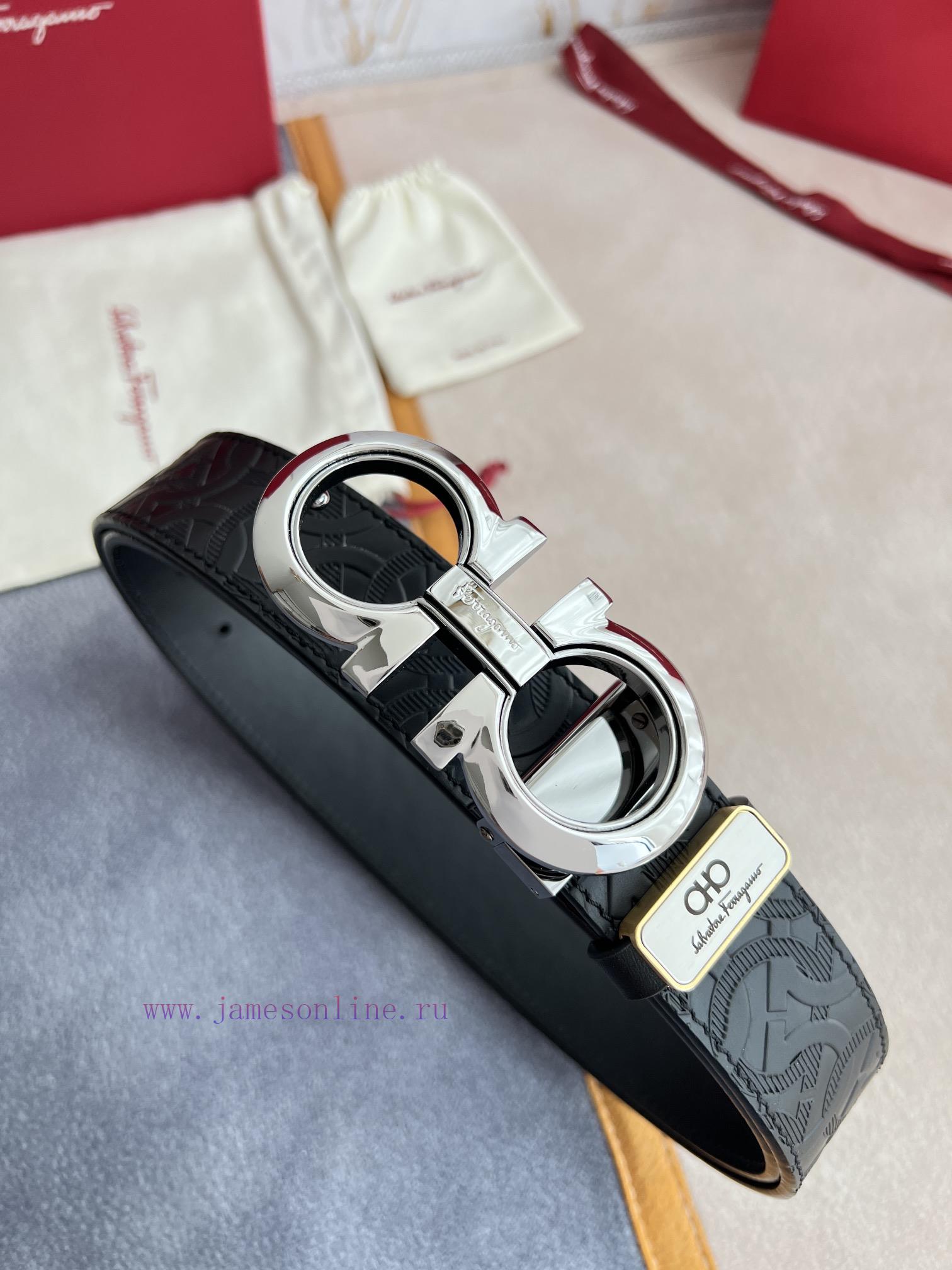 Ferragamo Ferrgamo ️ Belt and beltHanging buckle, classic hanging buckle made of pure copper vnfg7x2d - Image 3