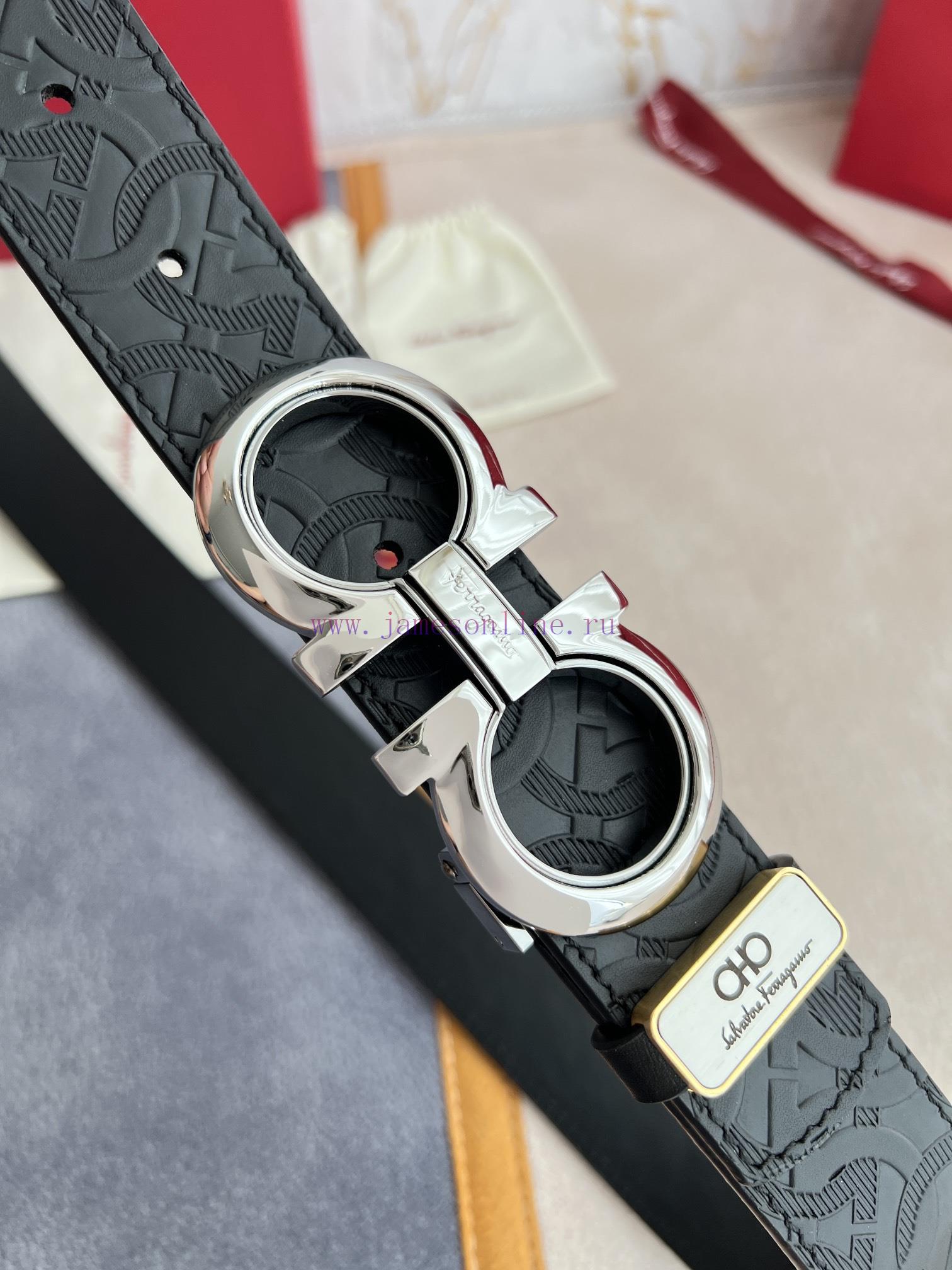 Ferragamo Ferrgamo ️ Belt and beltHanging buckle, classic hanging buckle made of pure copper vnfg7x2d - Image 4