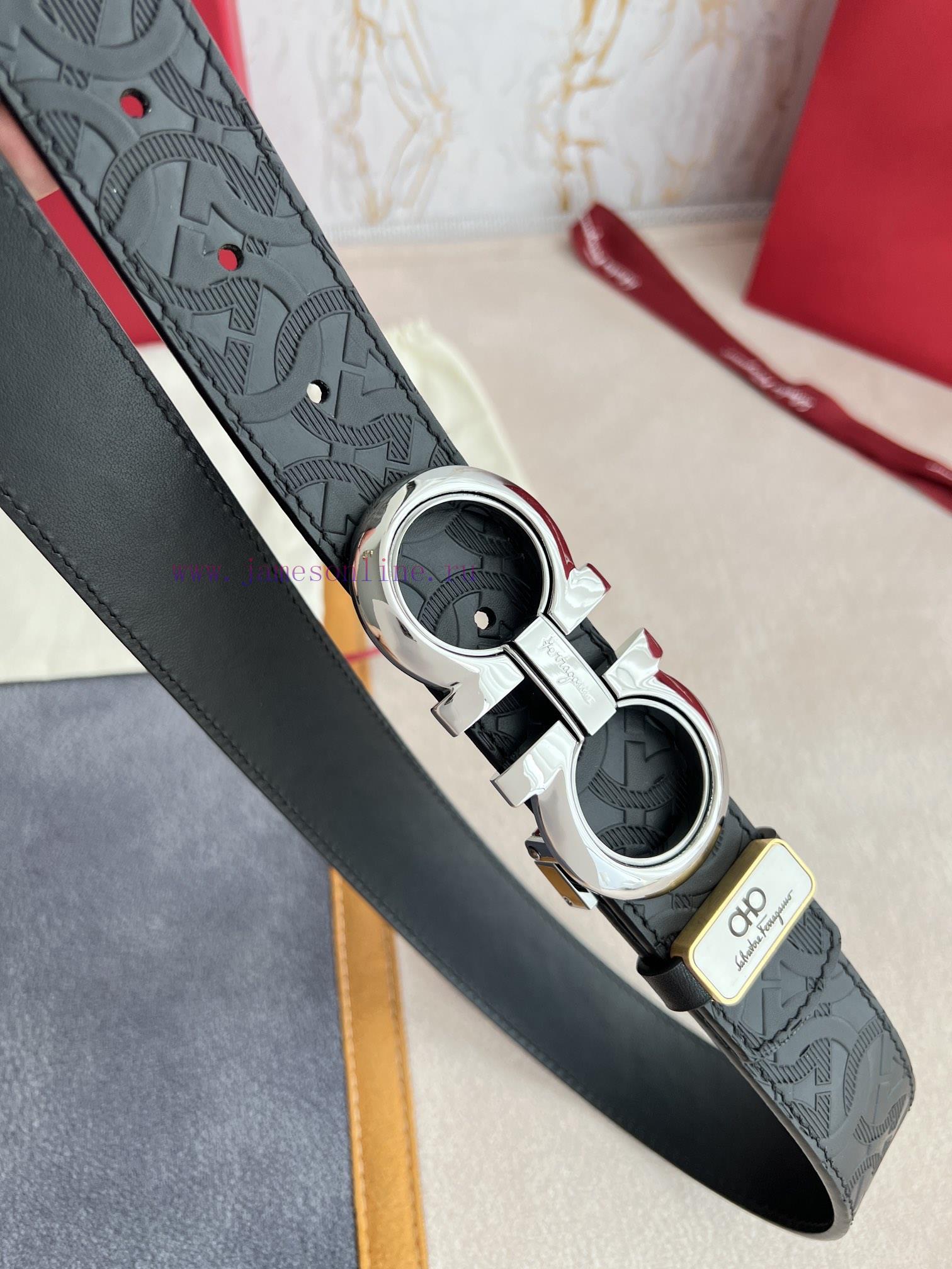 Ferragamo Ferrgamo ️ Belt and beltHanging buckle, classic hanging buckle made of pure copper vnfg7x2d - Image 5