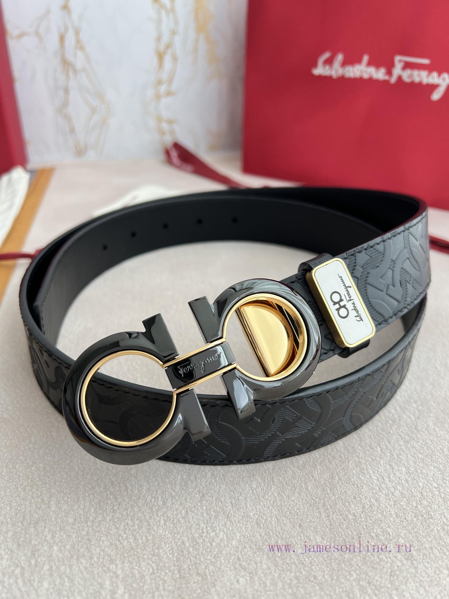 Ferragamo Ferrgamo ️ Belt and beltHanging buckle, classic hanging buckle made of pure copper t4wmxm8b - Image 2