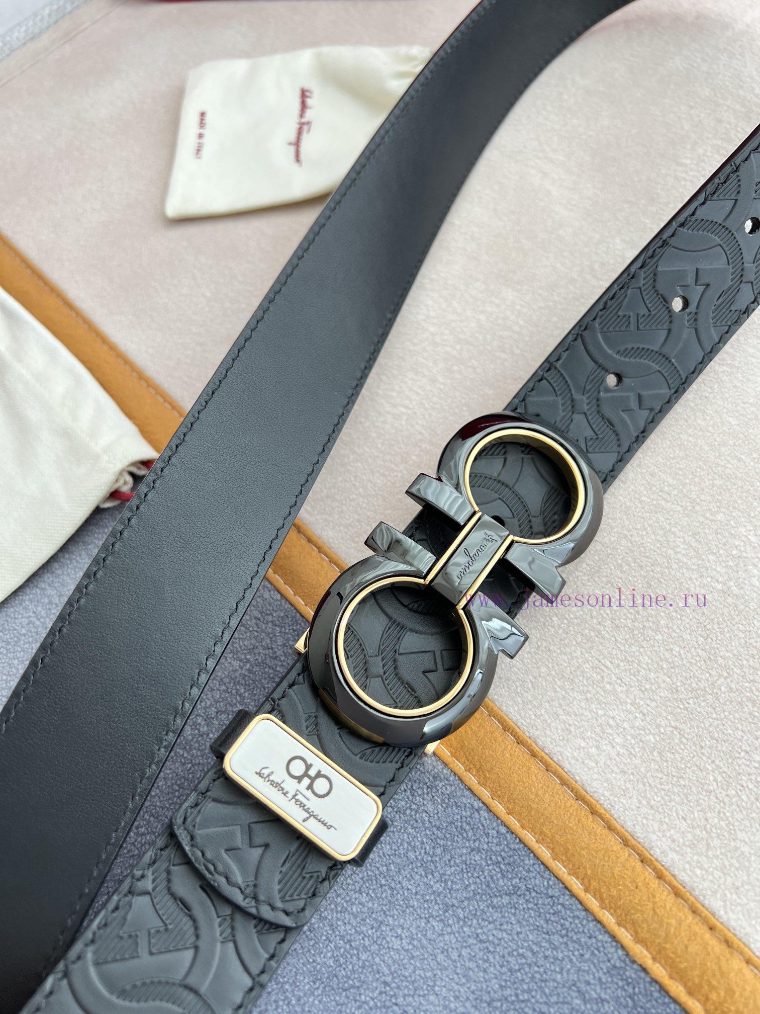 Ferragamo Ferrgamo ️ Belt and beltHanging buckle, classic hanging buckle made of pure copper itl20glb - Image 7