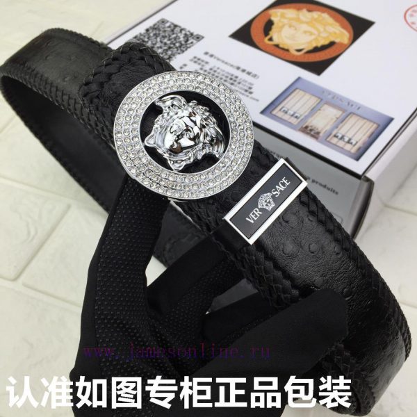 Versace Versace️quality goodsGrade: 100% imported cowhide from Italy, woven ostrich patterne vkgoxh53