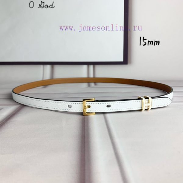 Herm è s Women's Needle Buckle Belt Imported Head Layer Leather White Palm Pattern Surface w 9riupzxi