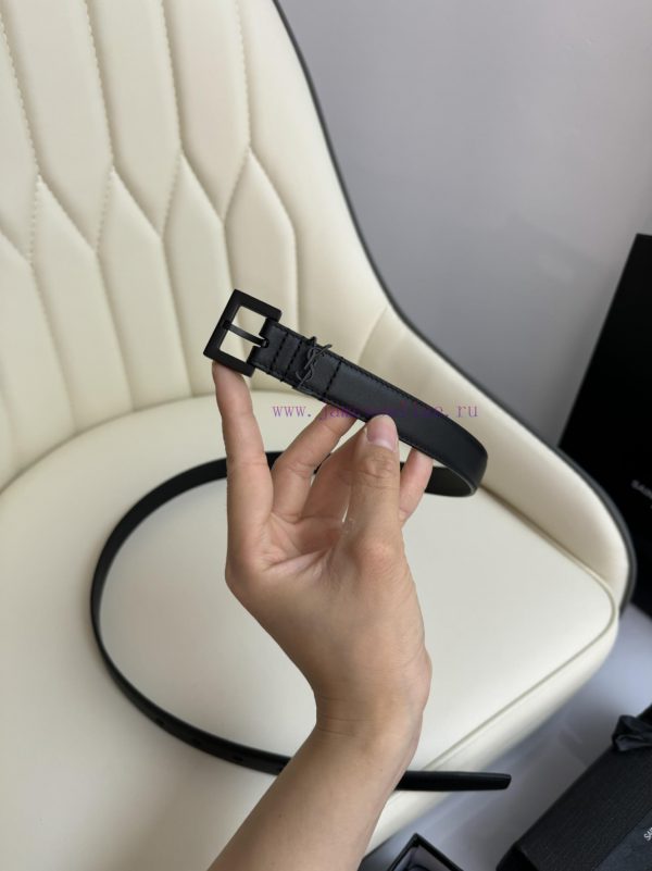 Female version Y.S.LComplete width 2.0 casual belt series with simple metal logo, showcasing cd0vxku7