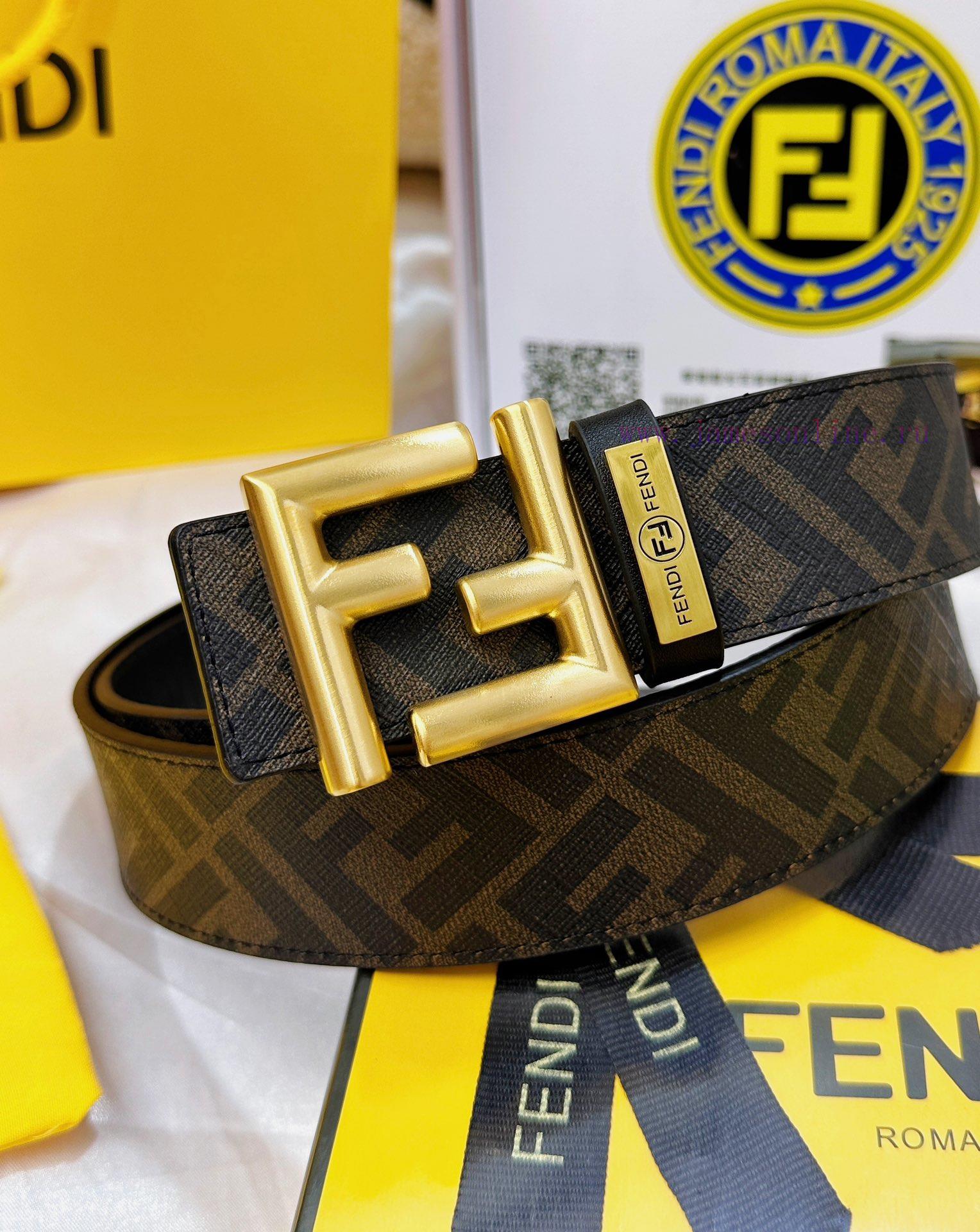 Belt FENDI Fendi ReproductionThe waistband is made of 100% imported top layer cowhide, ensur duq3lb5n - Image 6