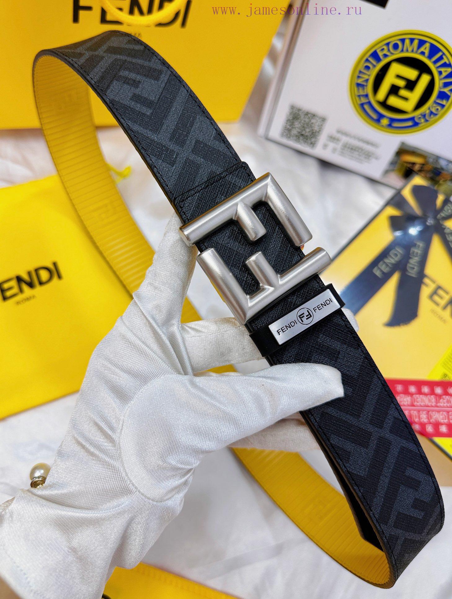 Belt FENDI Fendi ReproductionThe waistband is made of 100% imported top layer cowhide, ensur duq3lb5n - Image 7