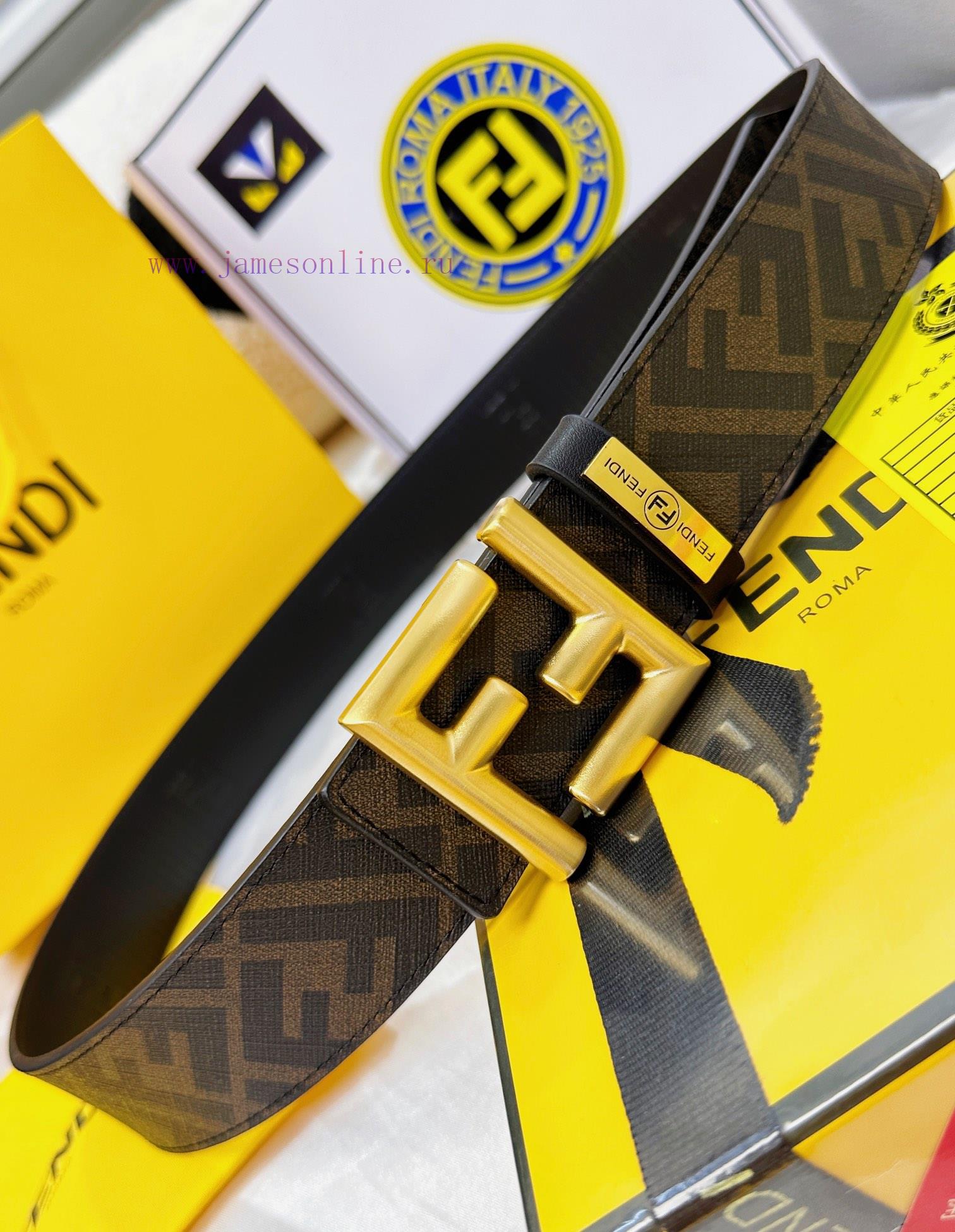 Belt FENDI Fendi ReproductionThe waistband is made of 100% imported top layer cowhide, ensur wffs67iz - Image 7