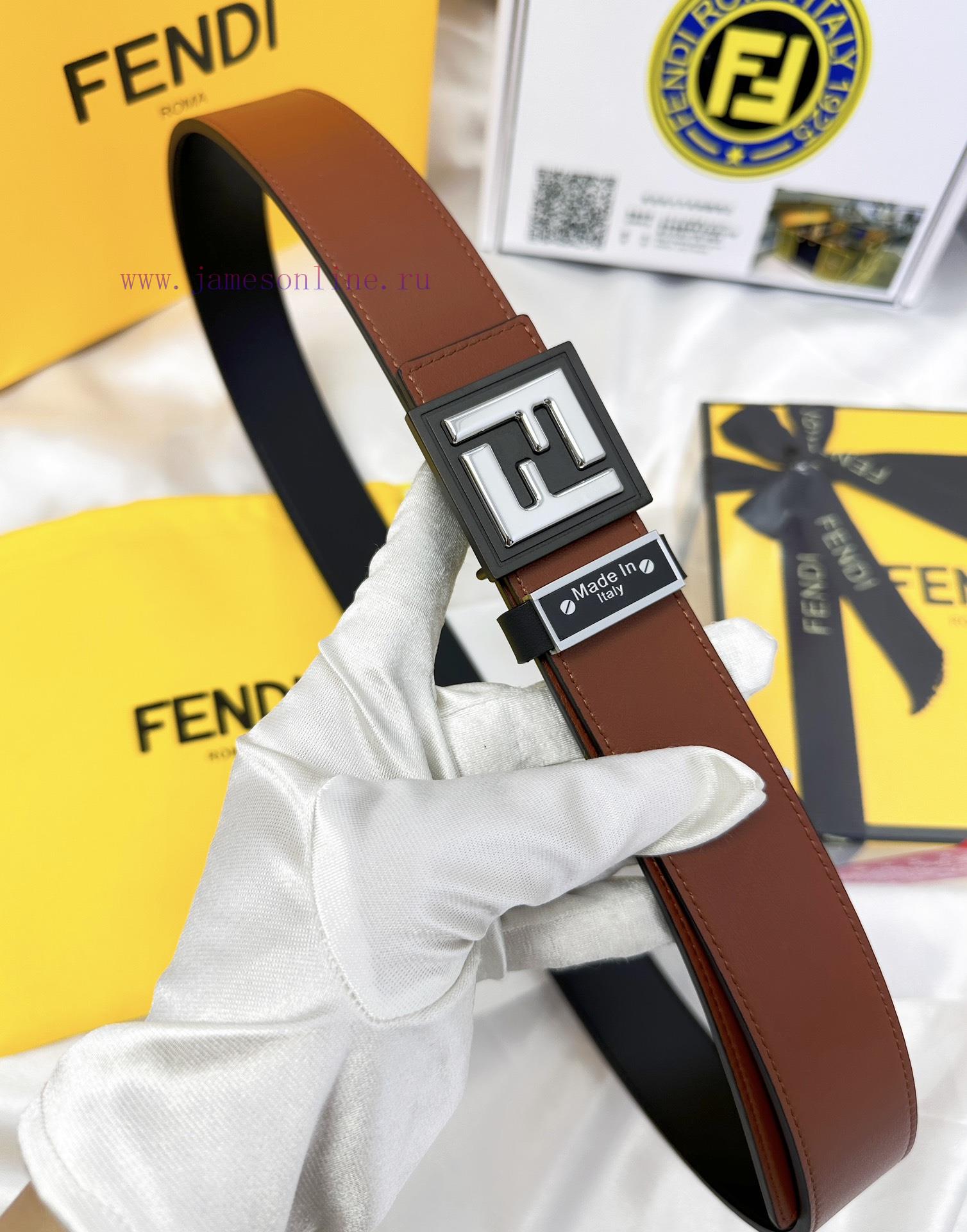 Belt FENDI Fendi ReproductionThe waistband is made of 100% cowhide, ensuring a double layere u2y2z88c - Image 4