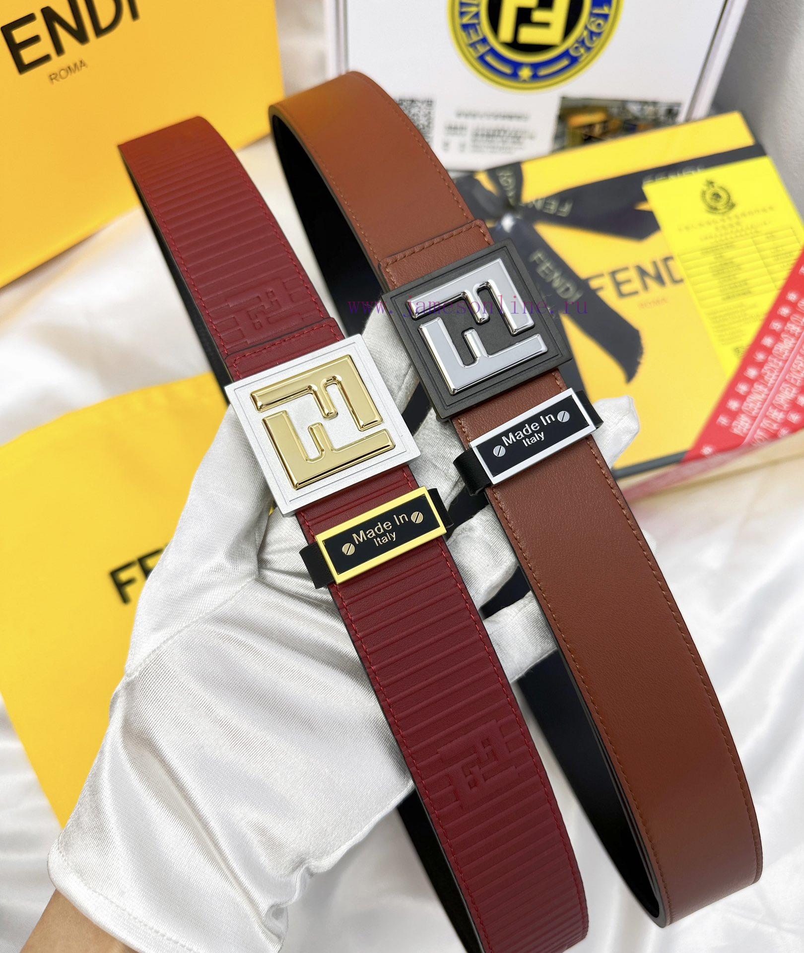 Belt FENDI Fendi ReproductionThe waistband is made of 100% cowhide, ensuring a double layere u2y2z88c - Image 9